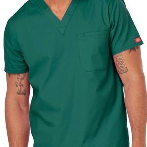 Dickies Green NWOT Scrub Top, Size Large
